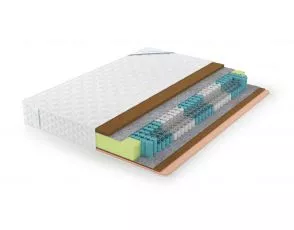 Жесткий матрас 160х200 см Lonax Ассорти Cocos-Medium Econom TFK 5 zone